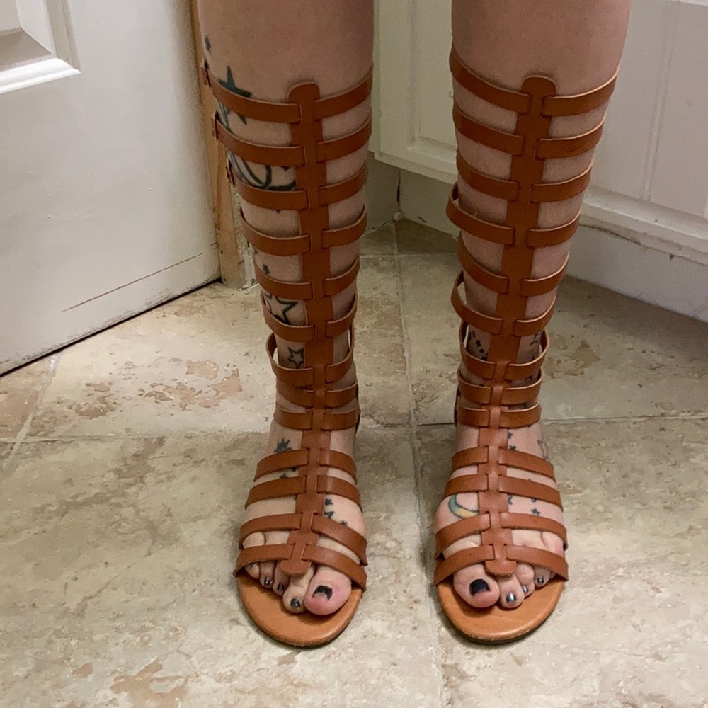 High sandals